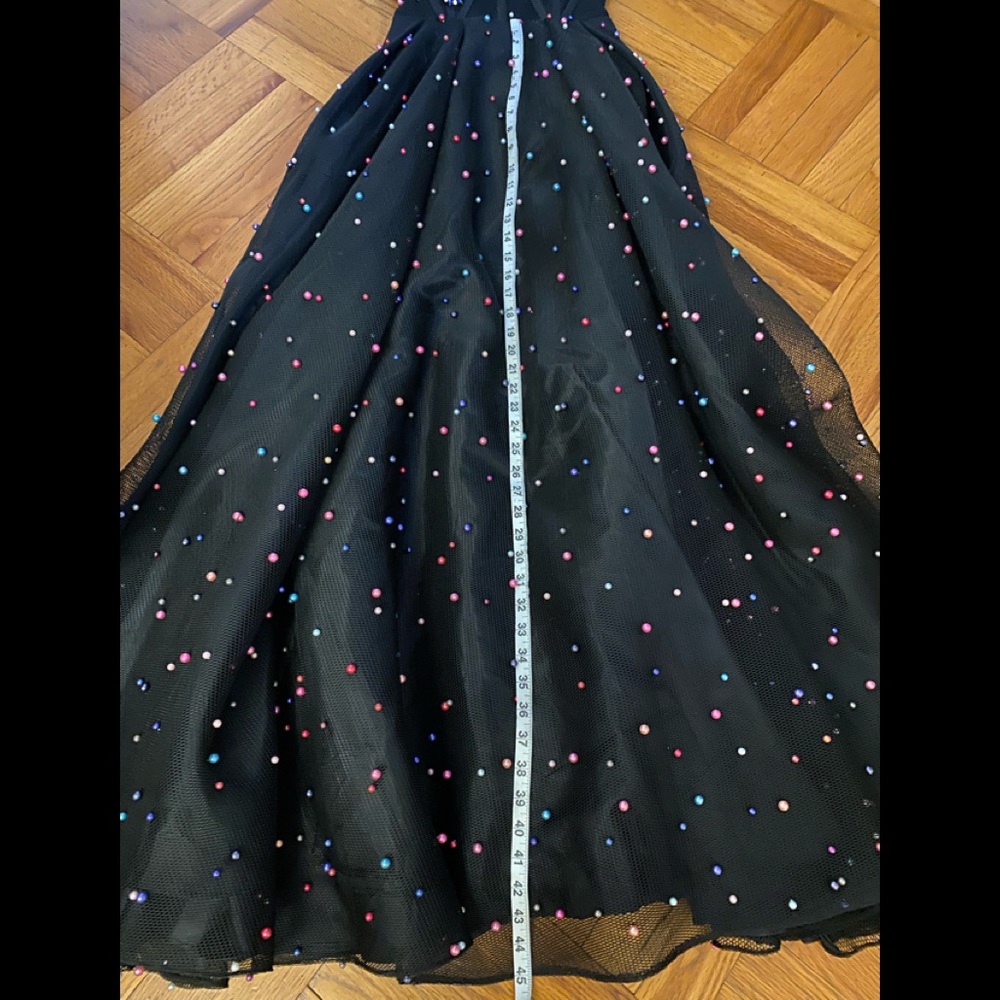 Teuta Matoshi Black Strapless Embellished Ball Gown - Picture 8 of 15